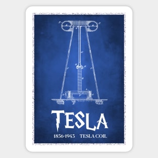 Tesla Coil by Nikola Tesla Sticker